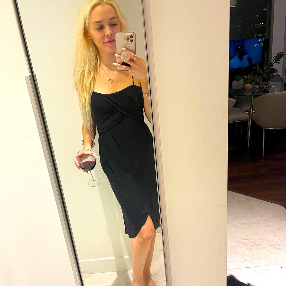 Max Mara Silk Little Black Dress